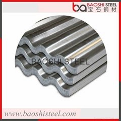 Baoshi steel good quality cheap corrugated zinc coated steel roofing