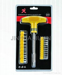 22PCS T Handle Screwdriver Tool Kit