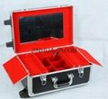 Cosmetic Case with Mirror Makeup Case Lockable Carry Case Trolley Case Black