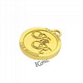 Custom gold 18K embossed designer custom clothing label cheap price 2