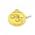 Custom gold 18K embossed designer custom clothing label cheap price 5