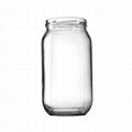 1000ml Food Clear Glass Jar Wide Mouth