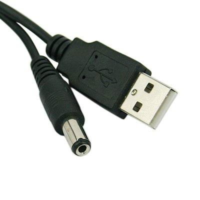 USB to DC 5.5x2.1mm power cord cable 2