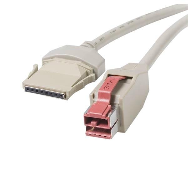 12V Powered USB对DC 5.5x2.1mm+USB B Male 电源线打印机线 4