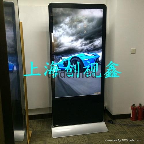 上海65寸落地液晶广告机单机网络版现货供应 4