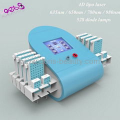 Doris-Beauty hottest 4 wavelength +528 diodes lipo laser machine DO-L08