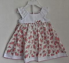 kids floral cotton dress