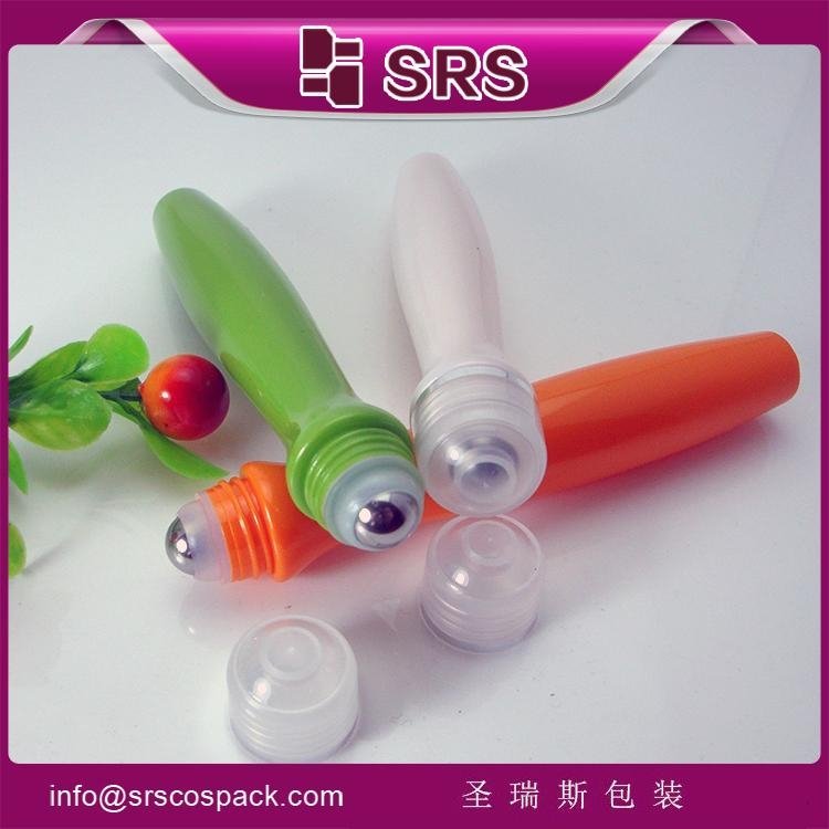SRS hot sale PETG 15ml roll-on bottle for eye cream with metal ball 2