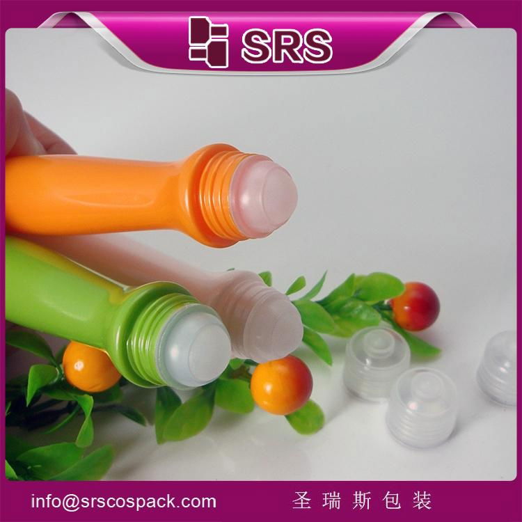 SRS hot sale PETG 15ml roll-on bottle for eye cream with metal ball 4