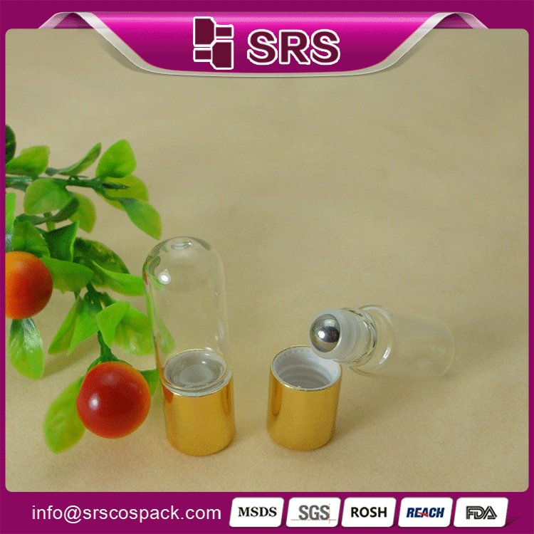 SRS 10ml glass bottle with roll on for essential oil with glass ball 5