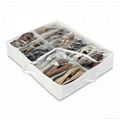 12 Pairs White Crystal Collection