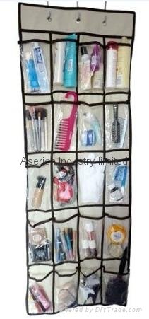 20 Pockets Over the Door Clear Shoe Organizer