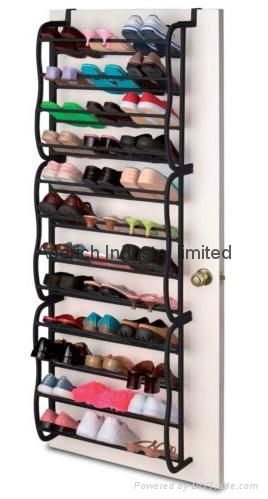 12 Tiers 36 Pairs Hanging Over the Door Shoe Rack