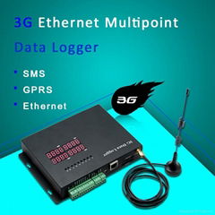 Temperature Humidity 3G Ethernet Data Logger with analog, pulse, digital channel