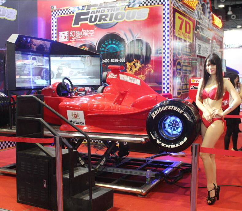 2015 oversea hot sale removable racing simulator with projector 360 5