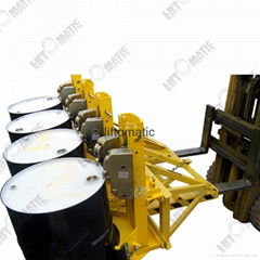 Heavy Duty Fork Mounted Drum Picker for 4 drums