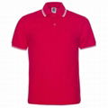 Rib short sleeve Polo shirt (three get) 1