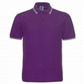 Rib short sleeve Polo shirt (three get) 4