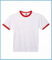 Rib round collar T-shirts (get) hitting