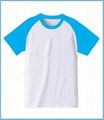 Rib round collar T-shirts (sleeve)