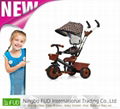 Baby trolley with canopy and adjustable push handle 3