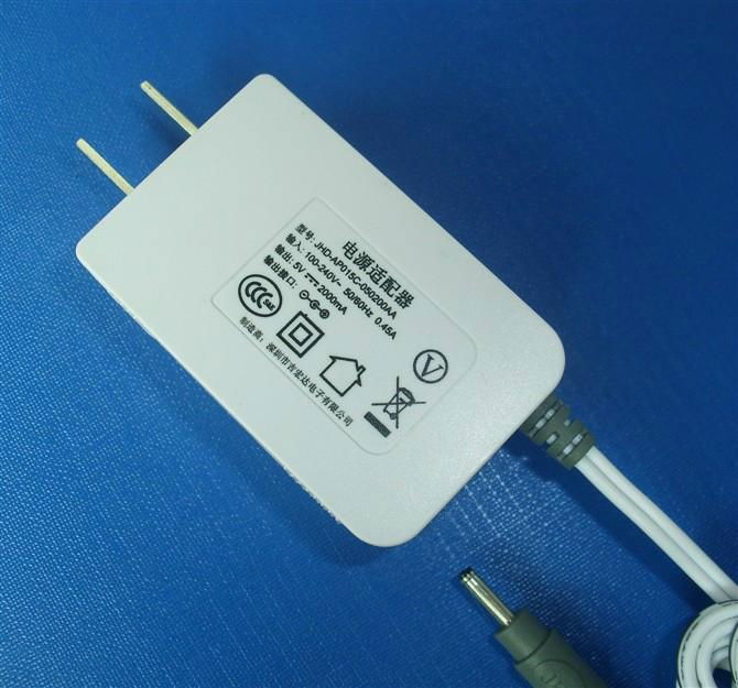 9V0.5A Switching Power Adapter for US and Eu market 2