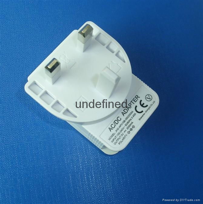 UK/BS Plug Charger adapter 5V1000mA  2