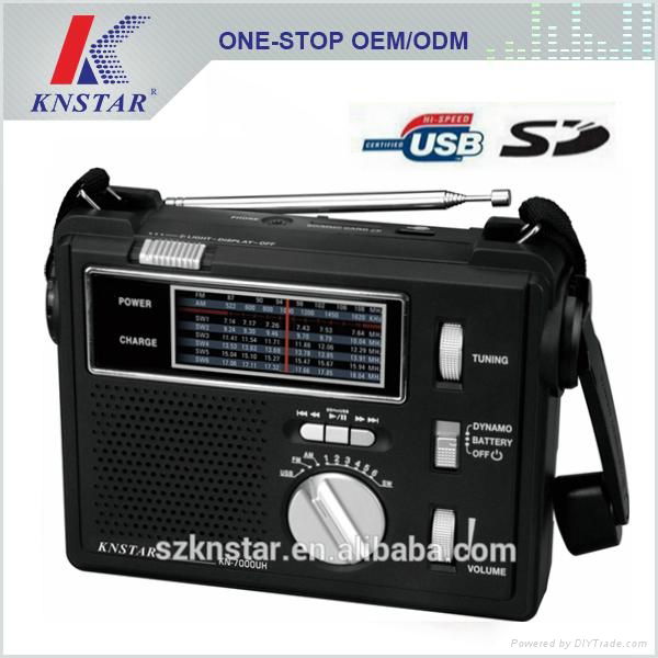 Portable radio speaker with usb/sd slot and led torch  2