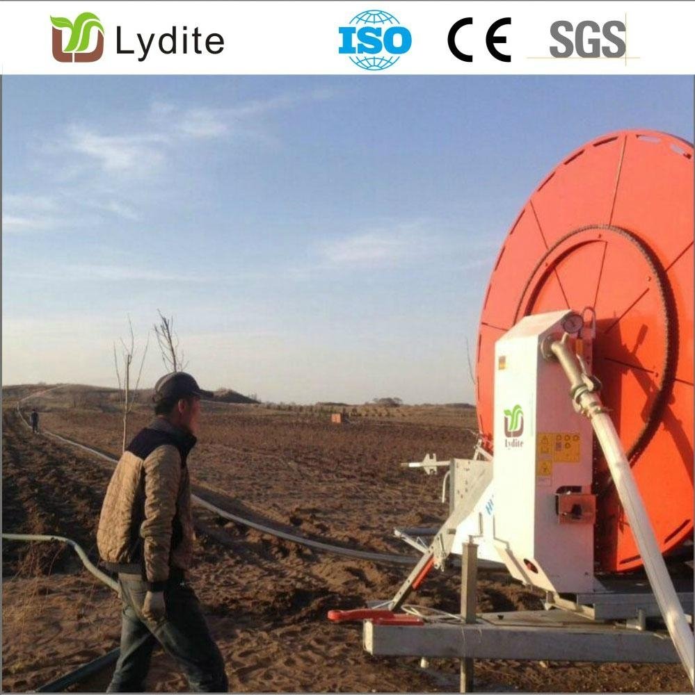 South Africa Type Automatic Traveler Hose Reel Sprinkling Irrigation Machine
