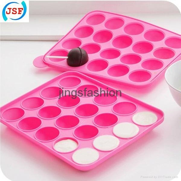 Hot Selling Food Safety Silicone Cake Pop Molds 20pcs Set With 20 Free Sticks 2
