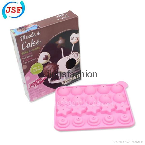 New Special Design 20 Holes Silicone Cake Pop Molds Set With 20 Free Sticks