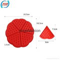 High Quality Red Silicone Round Waffle Mold Perfect Home Products 3