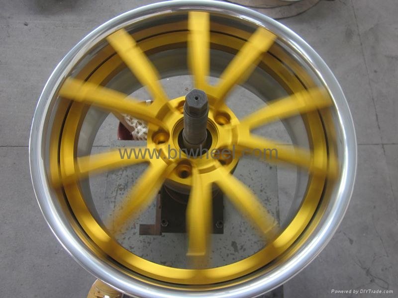 20 inch 3 piece forged Anodized Gold wheels for maserati MHT design  2