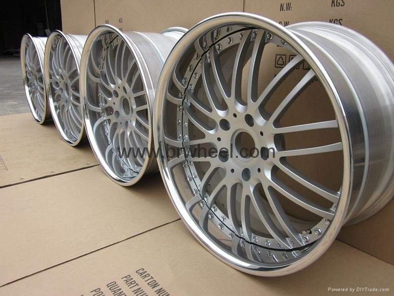 3 piece forged wheels for porsche Panamera silver wheels design for vellano 4