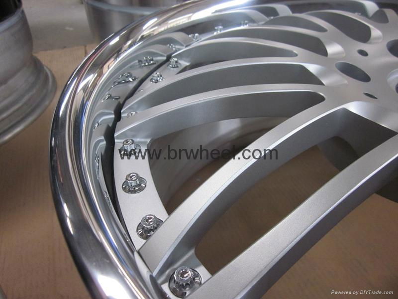3 piece forged wheels for porsche Panamera silver wheels design for vellano 5
