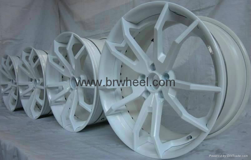 3 piece forged wheels for Mercedes Benz C63 W204 white wheel design for forgiato 3
