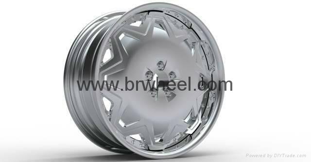 NISSAN 350Z 18 Chrome rims wheels custom chrome wheels 3 piece wheels