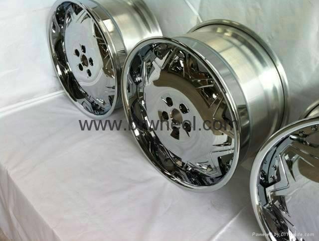 NISSAN 350Z 18 Chrome rims wheels custom chrome wheels 3 piece wheels 4