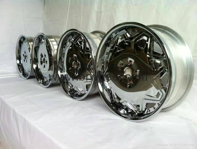 NISSAN 350Z 18 Chrome rims wheels custom chrome wheels 3 piece wheels 3
