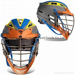 Cascade Custom CPX-R Matte Lacrosse Helmet with Titanium Gold Mask 