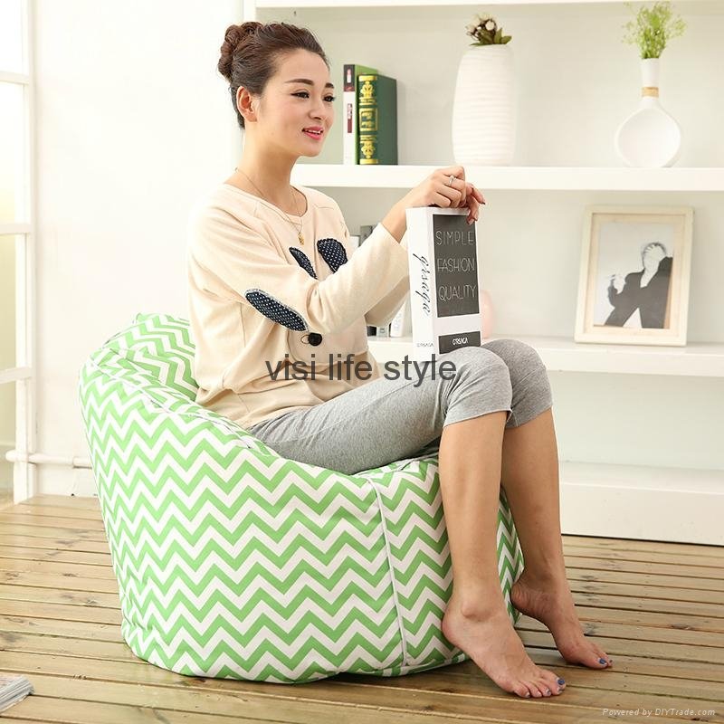 round beanbag chairs home decoration beanbag chair cover for kids wholesale 5
