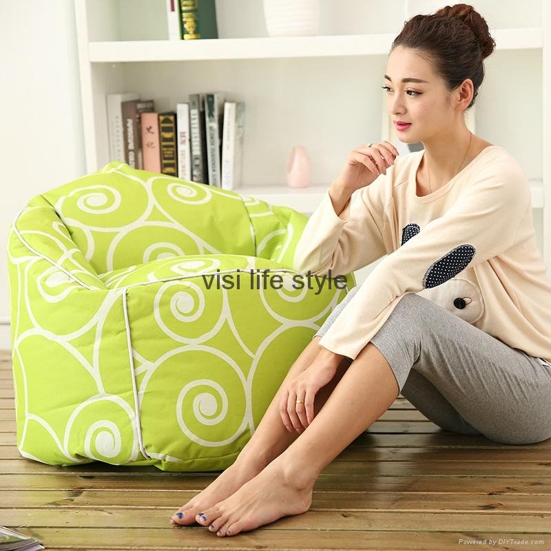 round beanbag chairs home decoration beanbag chair cover for kids wholesale