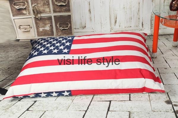 rectangular flag printing ourdoor bean bag bed beanbag chairs lounge recliner  4
