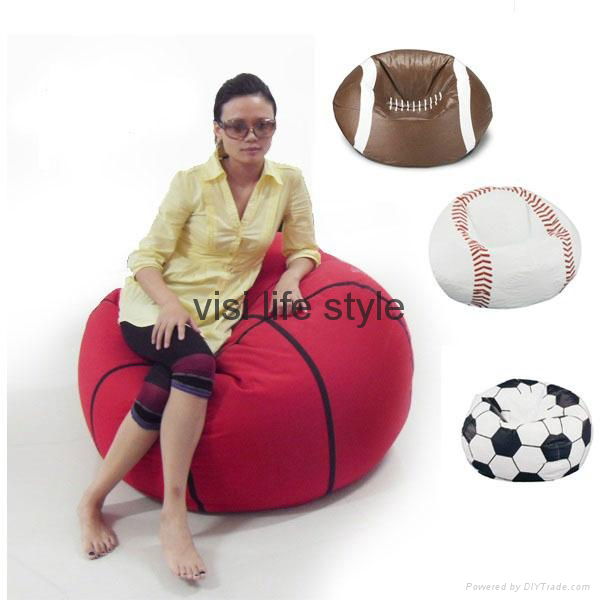 sports beanbag chairs football, basketball chairs for kids 3