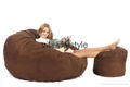 5ft foam beanbag chair bed lounge indoor furniture beanbag sofa 1