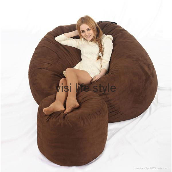 5ft foam beanbag chair bed lounge indoor furniture beanbag sofa 2