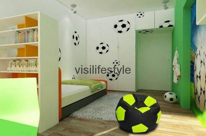 sports beanbag chairs football, basketball chairs for kids 2