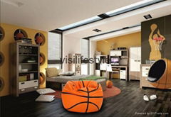 sports beanbag chairs football, basketball chairs for kids