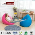 tear drop pear shape bean bag chair cover expand pouf 2