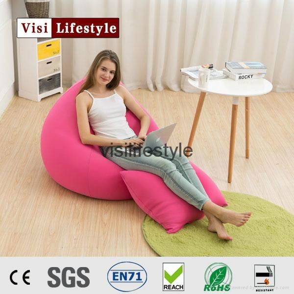 tear drop pear shape bean bag chair cover expand pouf 3